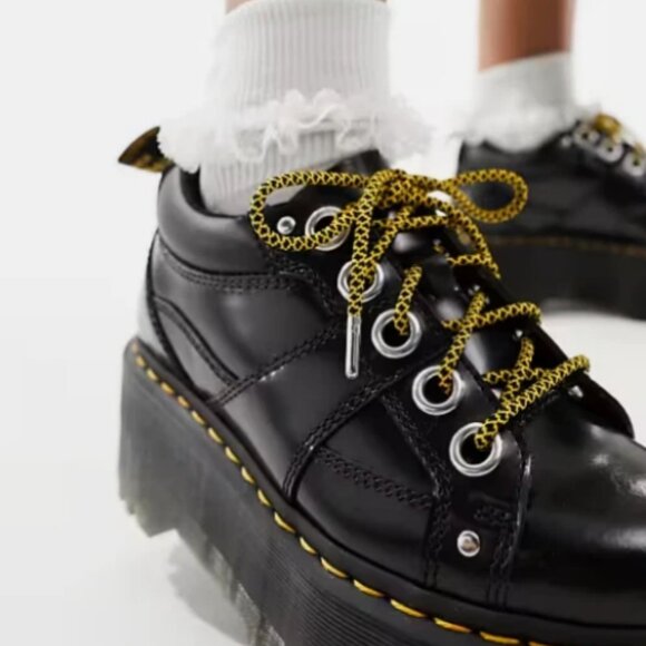 Dr. MARTENS CHURCH 5I Max Quad Buttero Leather Platforms MSRP$240 Chic & Comfy - Picture 8 of 16